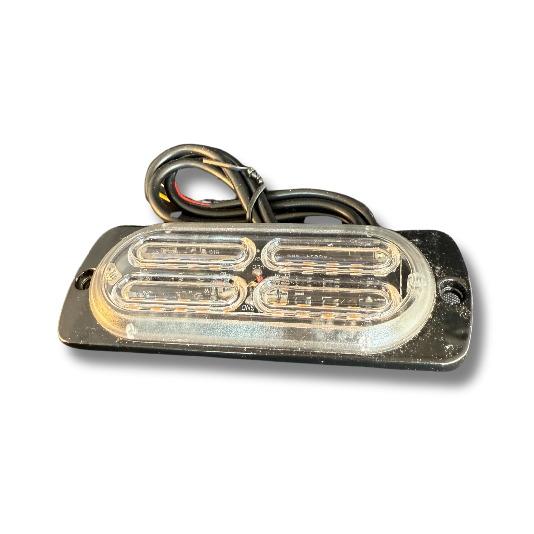 Slim 20-LED Amber Warning Strobe Light With 18 Patterns