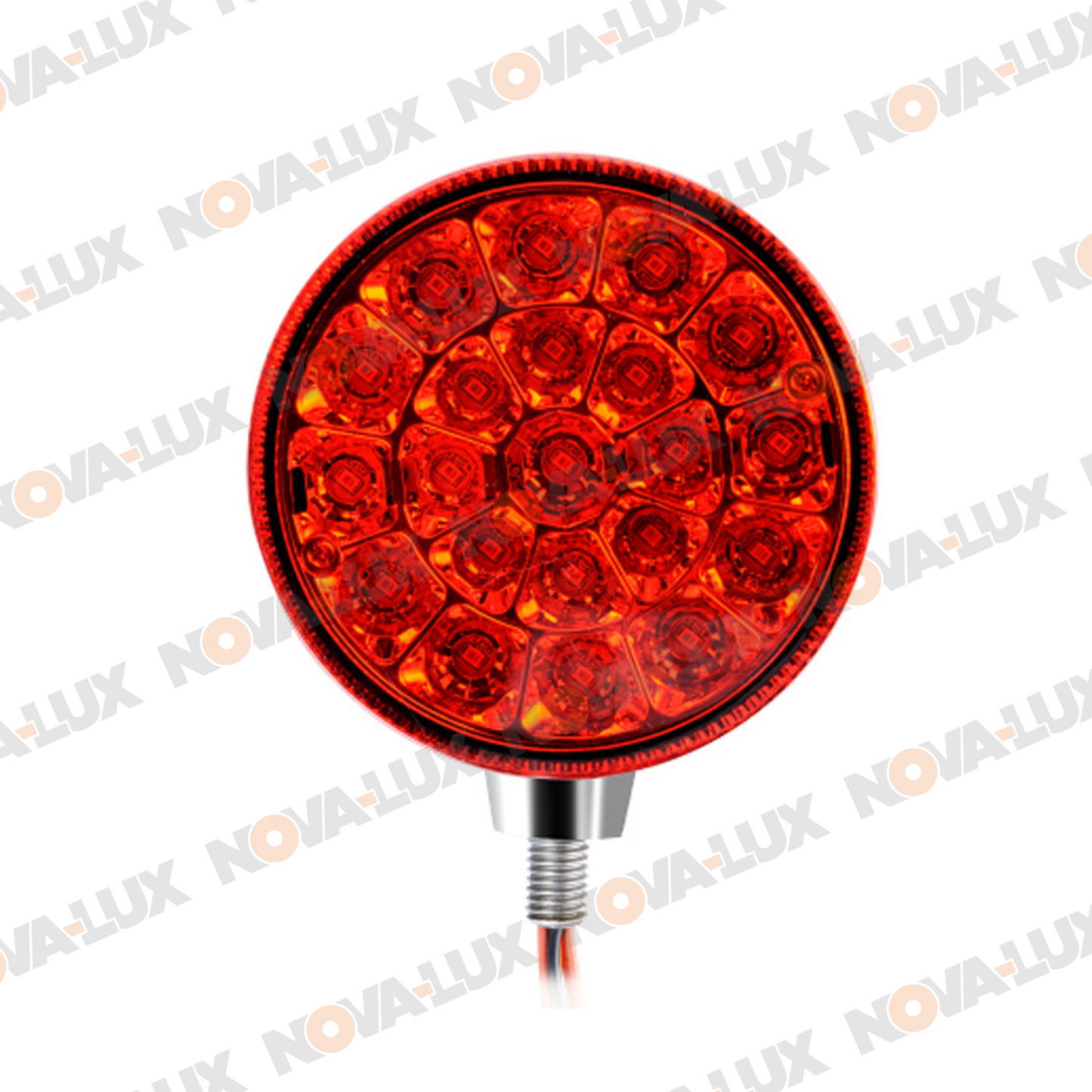 Double Sided Turn Signal - 4" Round / Red and Amber LEDs