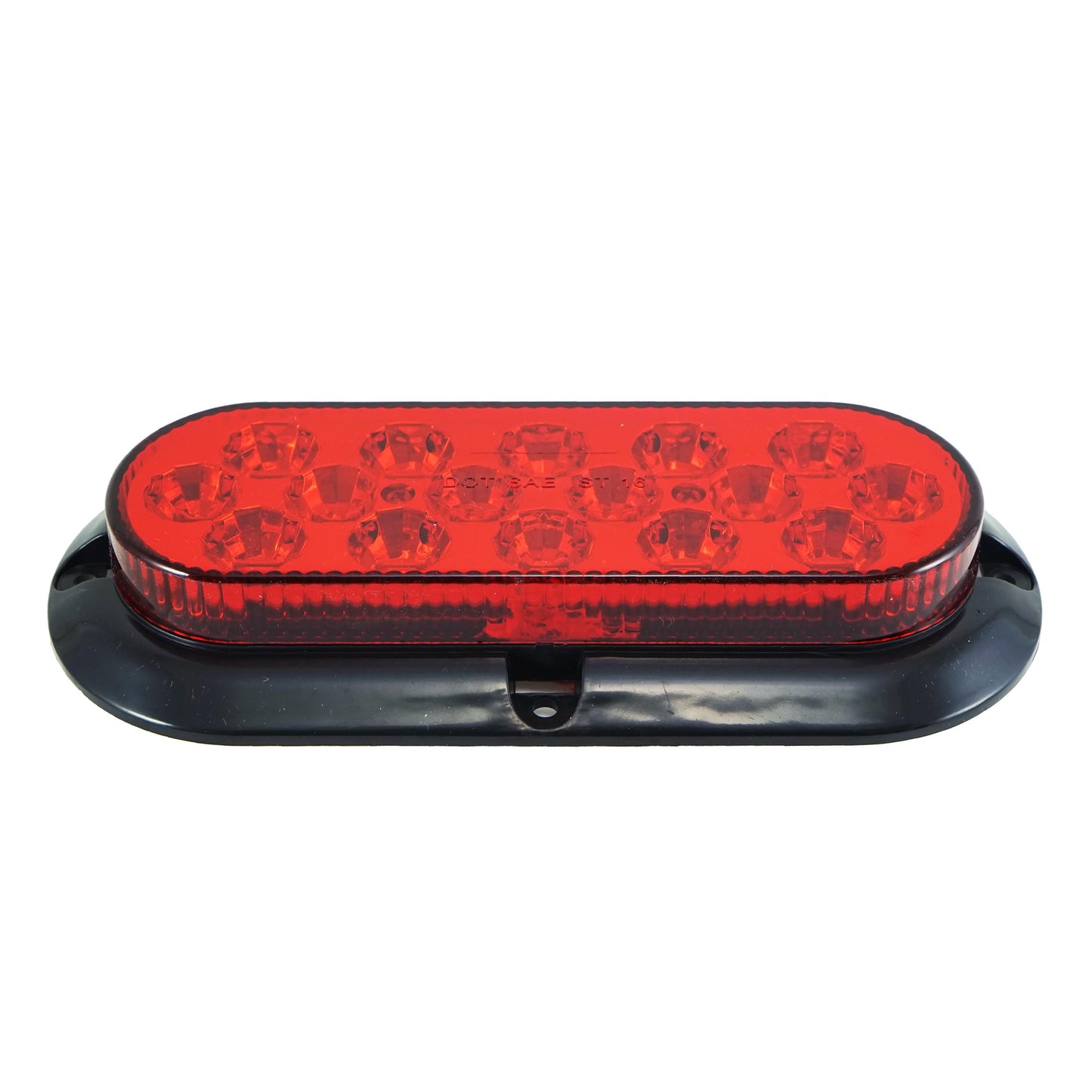 Surface Mount 16 LED Red Turn Signal Light with Chrome Bezel