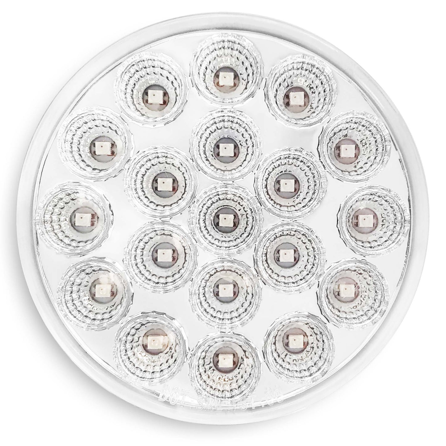 Brake Light 4" Round 19 LED Dual Color Red to Green