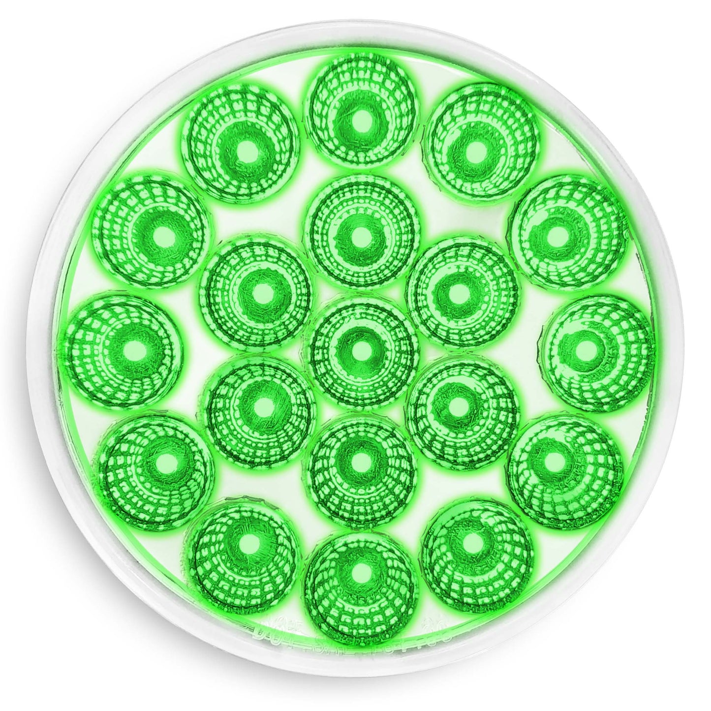 Brake Light 4" Round 19 LED Dual Color Red to Green