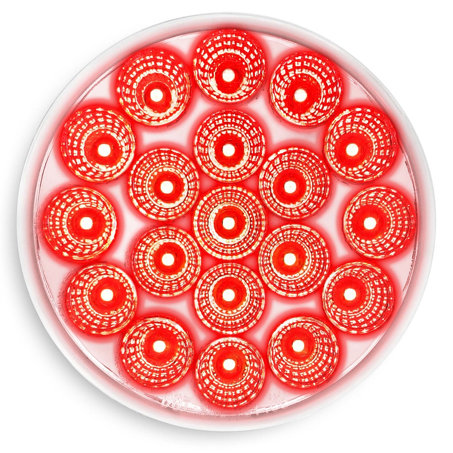 Brake Light 4" Round 19 LED Dual Color Red to Green