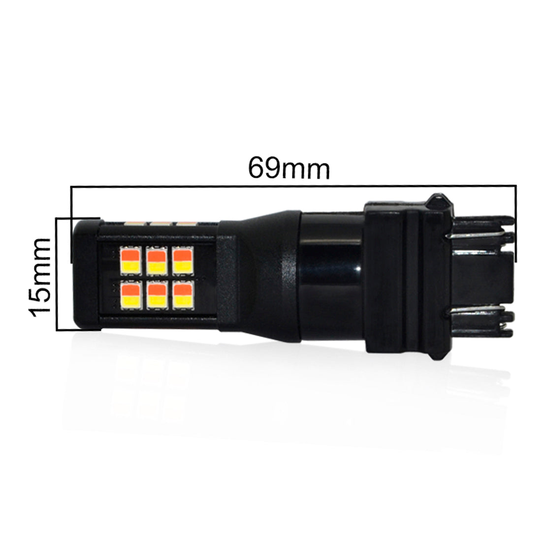 Headlight 3157 Bulb Switchback LED - White Amber, 21 LEDs, 1600 Lumens