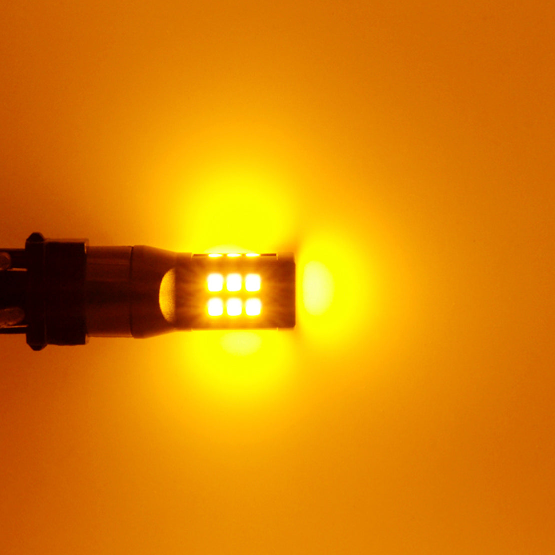 Headlight 3157 Bulb Switchback LED - White Amber, 21 LEDs, 1600 Lumens