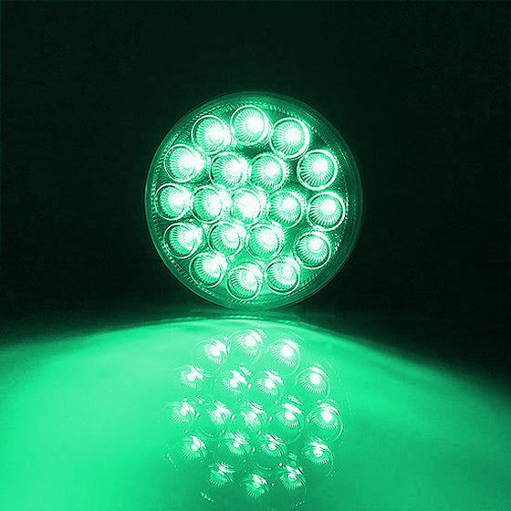 Brake Light 4" Round 19 LED Dual Color Red to Green