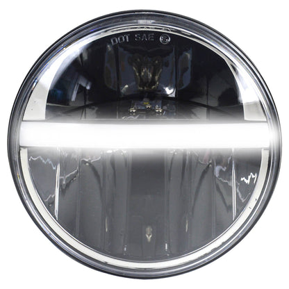 7" LED Headlight With Center Drl And Turn Signal