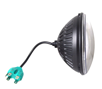 7" LED Headlight With Center Drl And Turn Signal