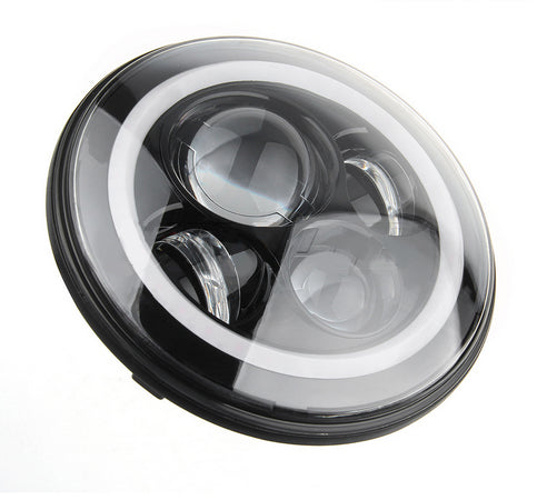7" Round Dual Color Switchback LED Headlight