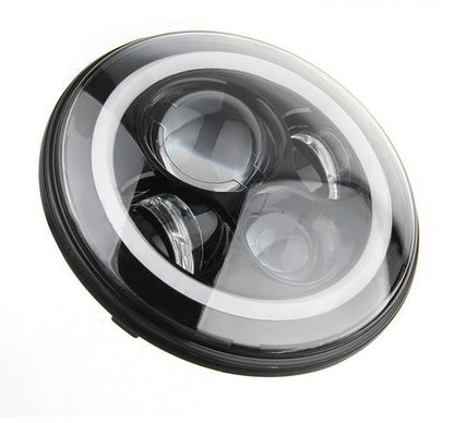 7" Round Dual Color Switchback LED Headlight