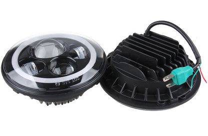 7" Round Dual Color Switchback LED Headlight