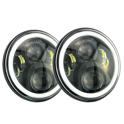 Colorshift 7" Round LED Headlight Kit With Smartphone App