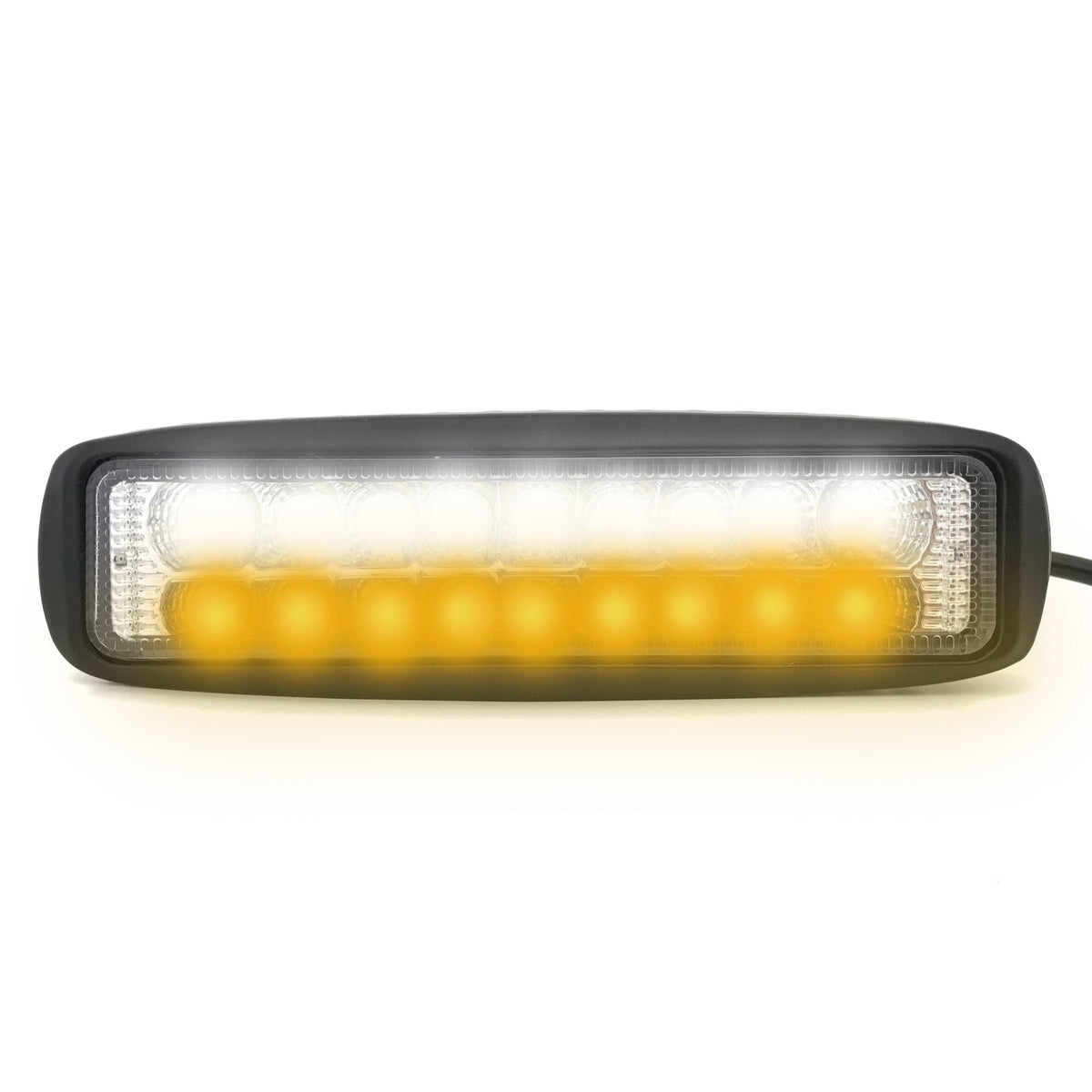 Slim Dual Color Fog Light - 18 LEDs / Amber & White