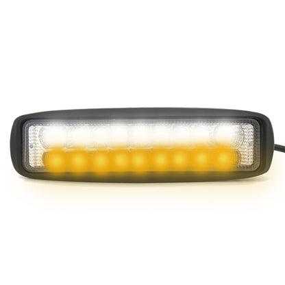 Slim Dual Color Fog Light - 18 LEDs / Amber & White