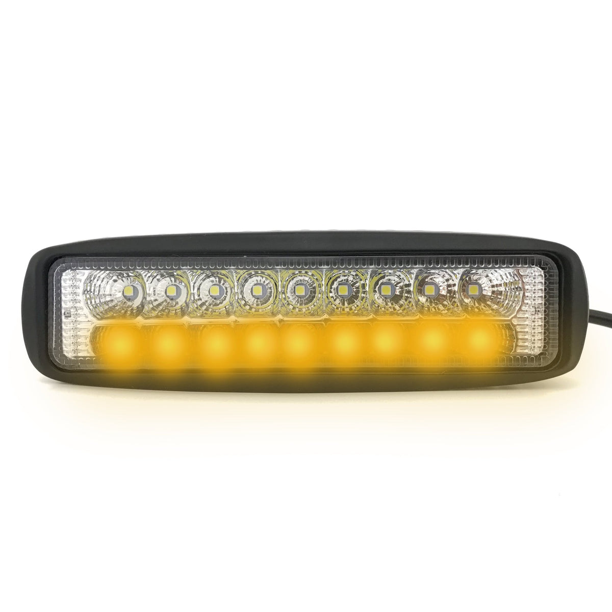 Slim Dual Color Fog Light - 18 LEDs / Amber & White