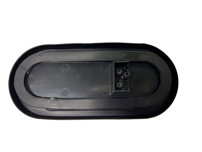 6" Oval Brake Light With 10 LED Red Lens and Rubber Grommet