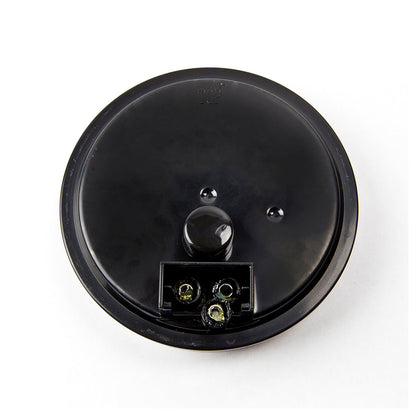 4" Round Turn Signal Light - Amber LEDs / Amber Lens With Chrome Housing And Rubber Grommet