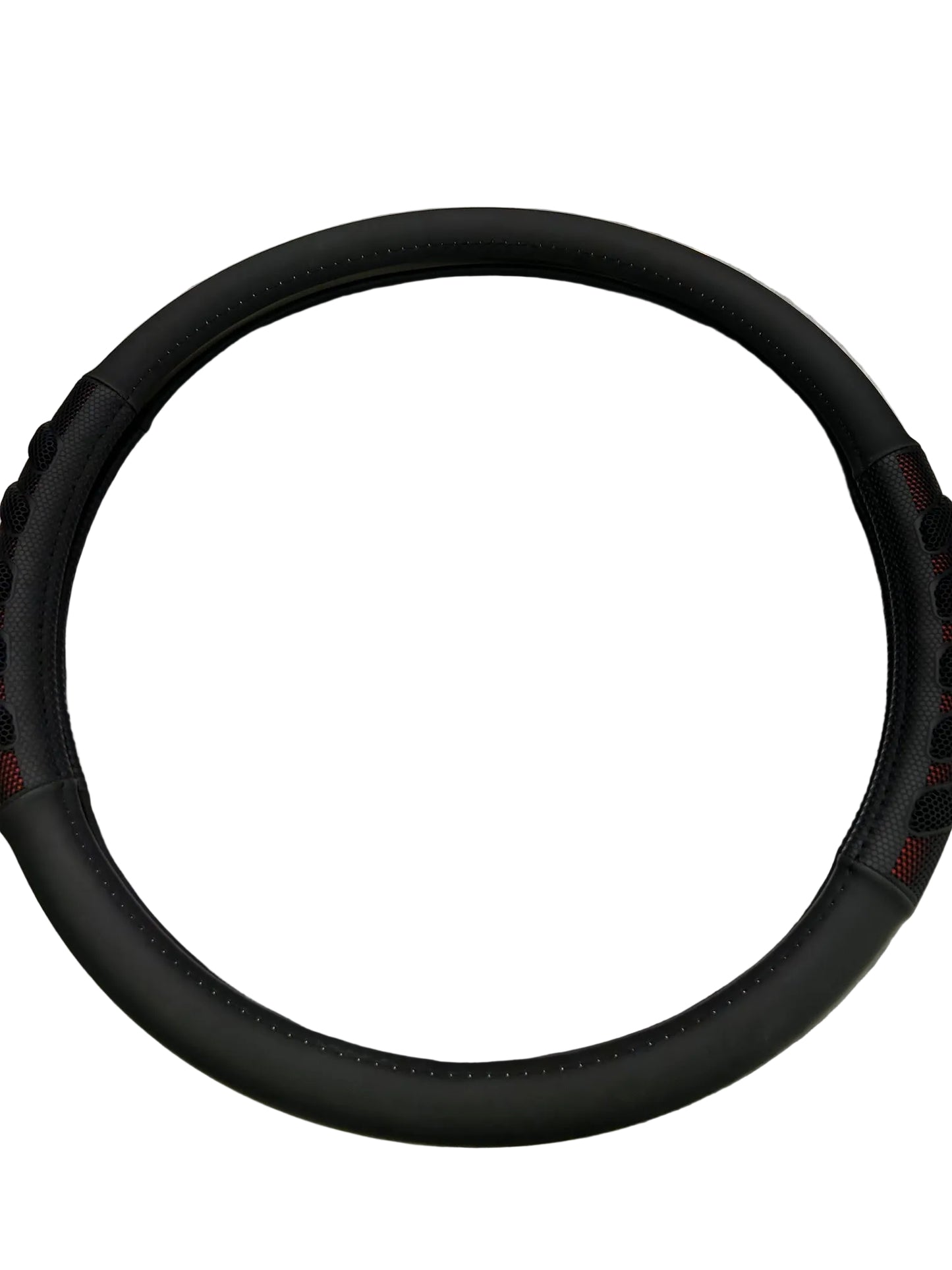 18" Steering Wheel Cover With Grip 2-Tone Black