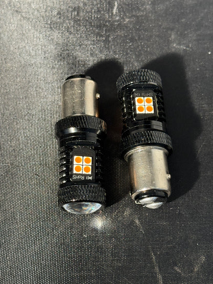 Headlight Bulb 1157 Amber with 16 super bright Led's