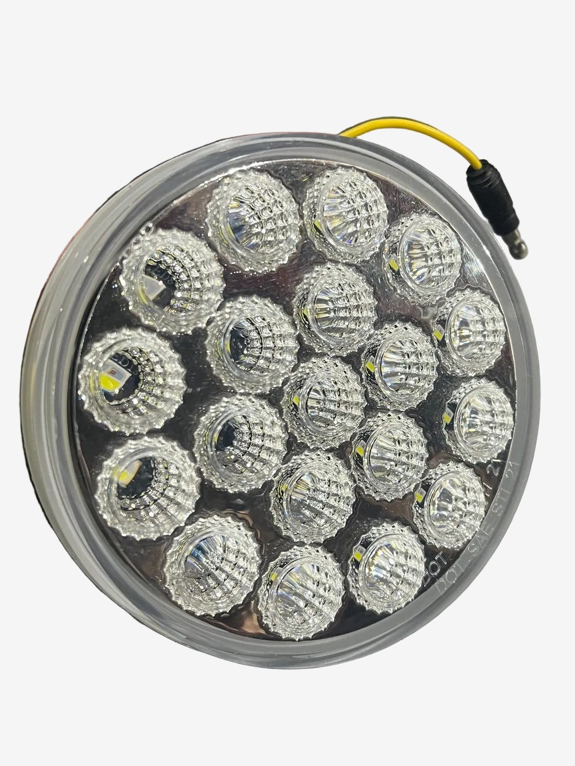Brake Light 4" Round 19 LED Dual Color Red To White