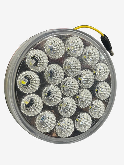Brake Light 4" Round 19 LED Dual Color Red To White
