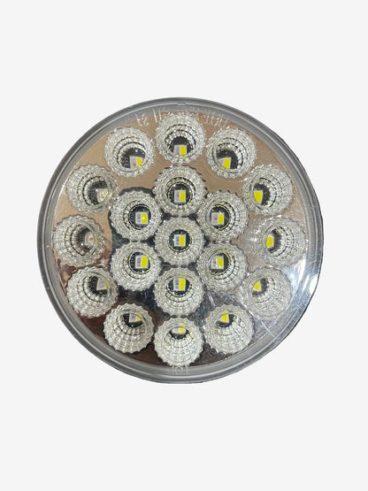 Brake Light 4" Round 19 LED Dual Color Red To White