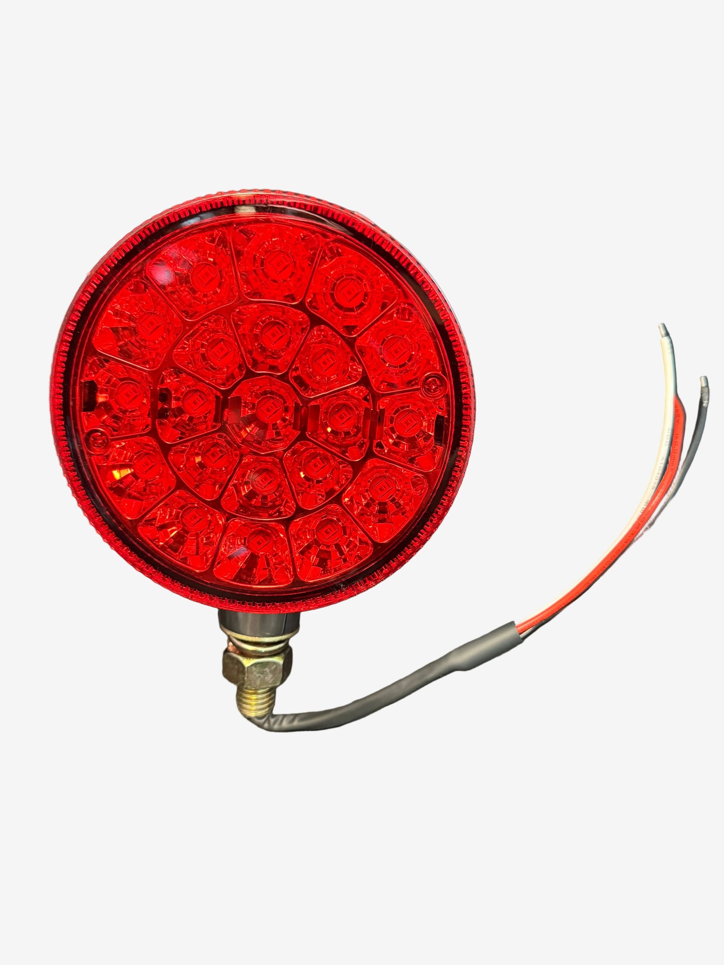 Double Sided Turn Signal - 4" Round / Red and Amber LEDs