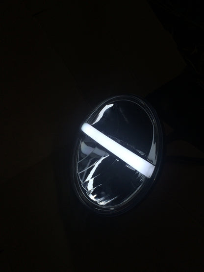 7-Inch LED Headlight with Center DRL and Turn Signal