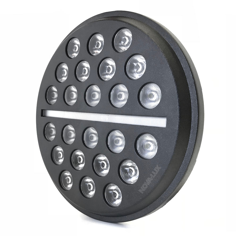BLACK OP'S 7" LED Headlight with Center Marker or Turn Signal