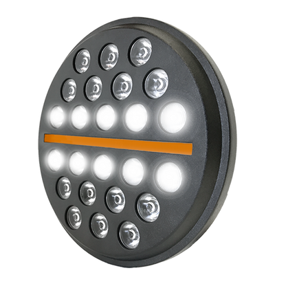 BLACK OP'S 7" LED Headlight with Center Marker or Turn Signal