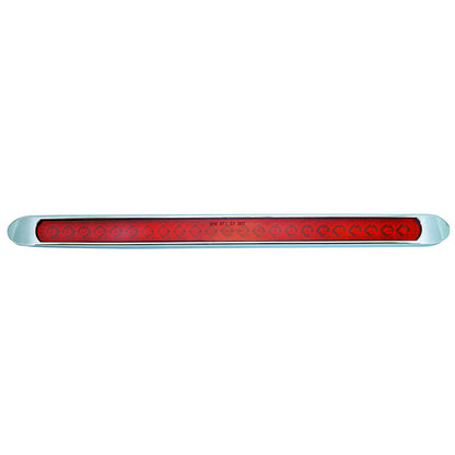 STT Brake Light LED Bar - Red with Chrome Bezel