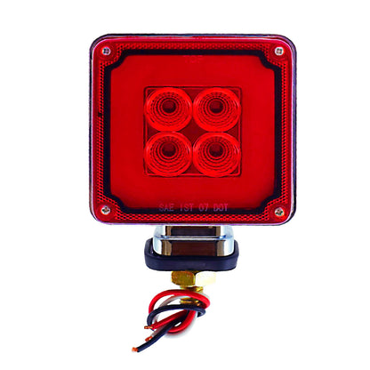 Mini Square Glow Turn Signal Light - Amber/Amber