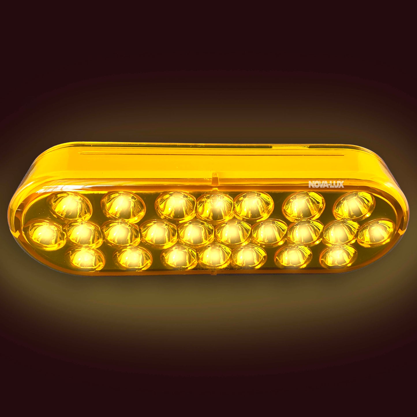 Nova-Lux Oval Turn Signal Light - Amber LED / Amber Lens