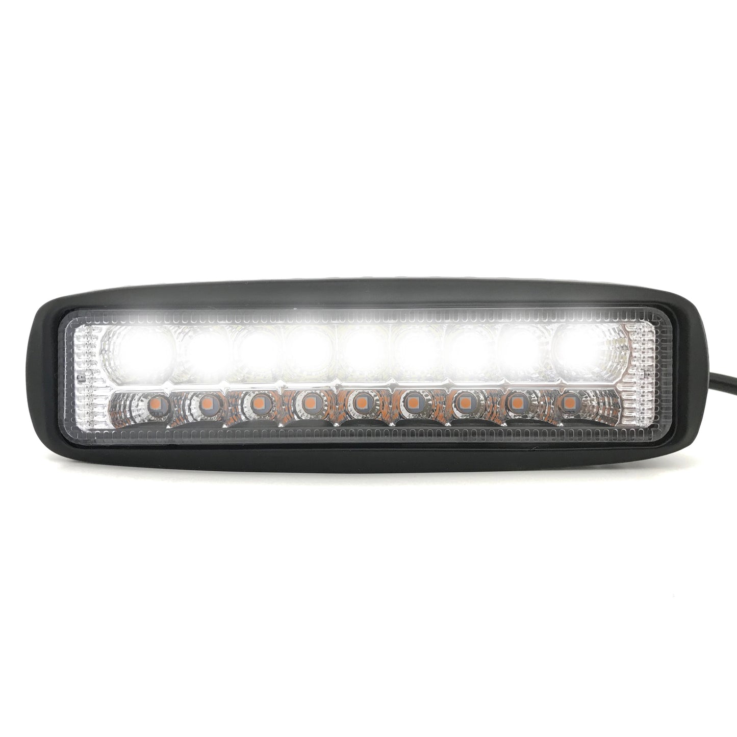Slim Dual Color Fog Light - 18 LEDs / Amber & White