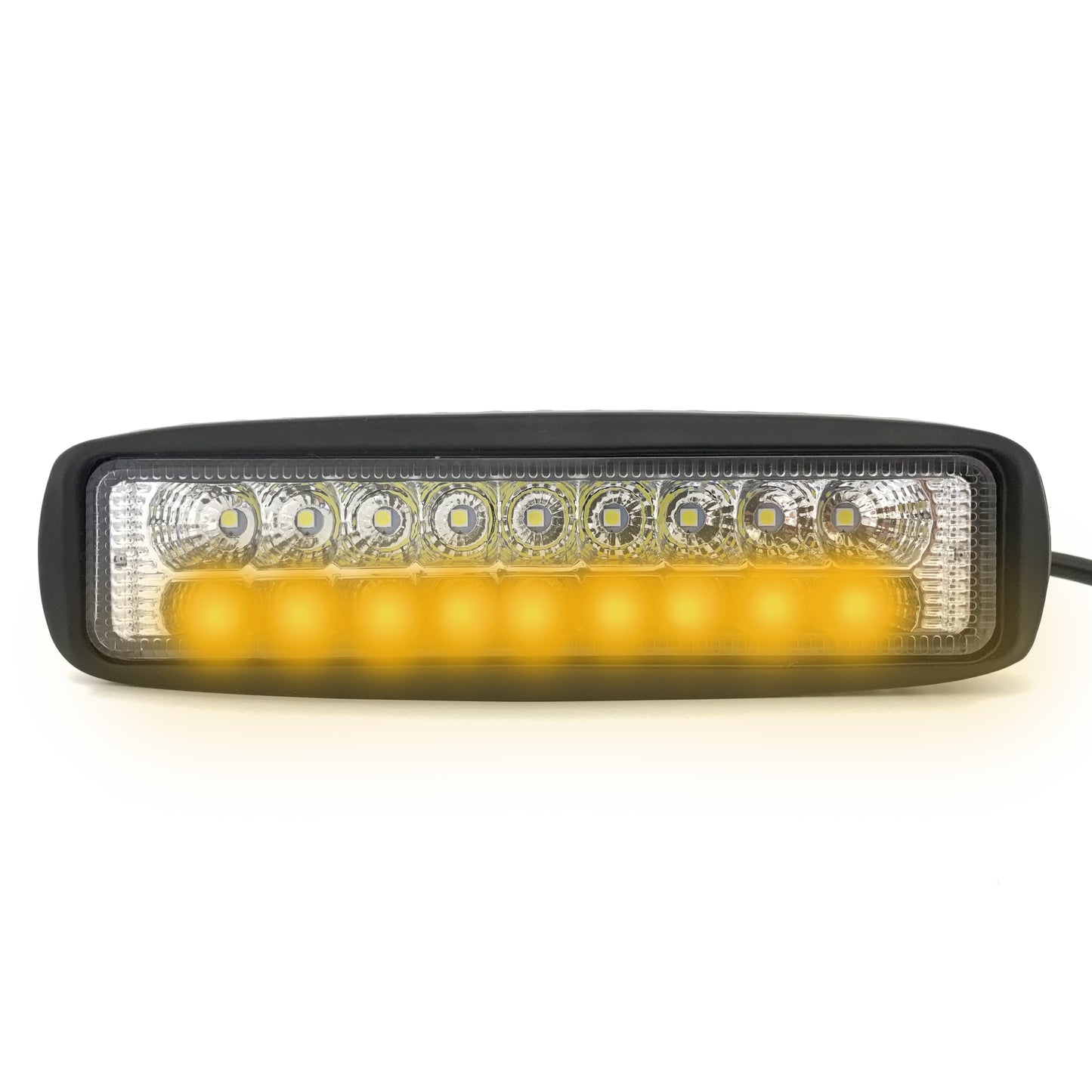 Slim Dual Color Fog Light - 18 LEDs / Amber & White