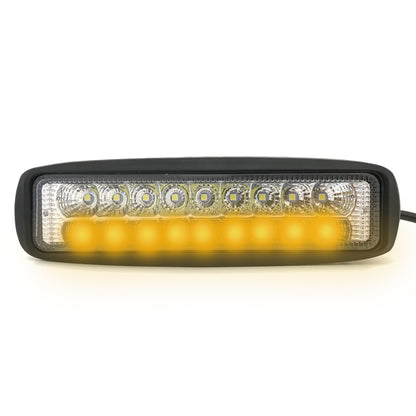 Slim Dual Color Fog Light - 18 LEDs / Amber & White